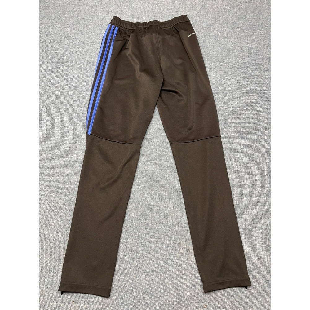 Adidas Climacool Soccer Training Pants Black Blue Stripes Boys Youth Large L - Picture 3 of 7